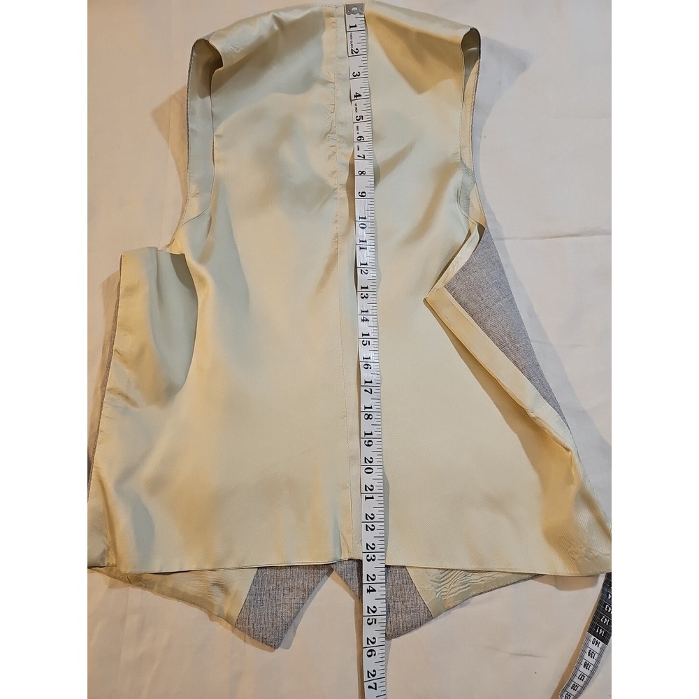 Vintage Elder-Beerman David George Suit Jacket & Vest Light Gray 40 L - Picture 4 of 12